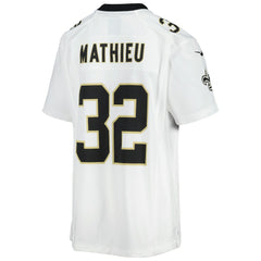 Tyrann Mathieu New Orleans Saints Youth Game Jersey - White