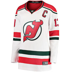 Nico Hischier New Jersey Devils Fanatics Women's Alternate Breakaway Jersey White