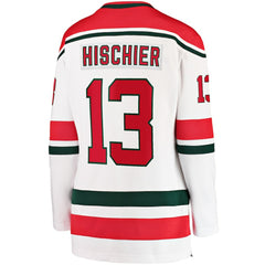 Nico Hischier New Jersey Devils Fanatics Women's Alternate Breakaway Jersey White