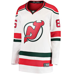Jack Hughes New Jersey Devils Fanatics Women's Alternate Breakaway Jersey White