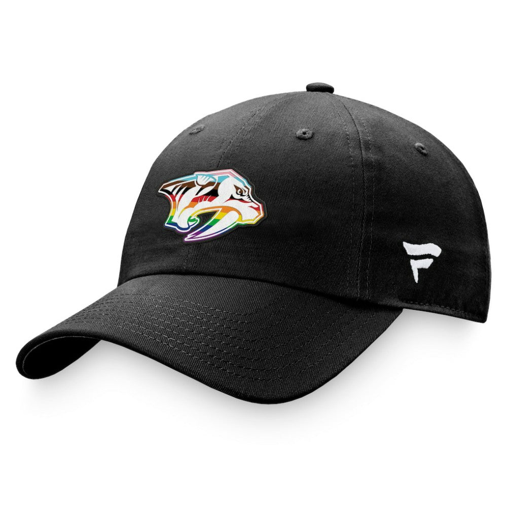 Nashville Predators Fanatics Team Logo Pride Adjustable Hat Black