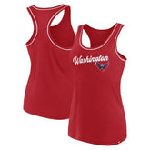 Washington Capitals Fanatics Women's Wordmark Logo Racerback Scoop Neck Tank Top Red