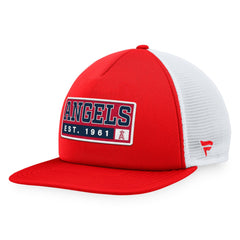 Los Angeles Angels Majestic Foam Trucker Snapback Hat Red/White