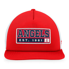 Los Angeles Angels Majestic Foam Trucker Snapback Hat Red/White