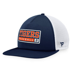 Detroit Tigers Majestic Foam Trucker Snapback Hat Navy/White