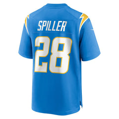 Isaiah Spiller Los Angeles Chargers Game Jersey - Powder Blue