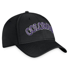 Colorado Rockies Core Flex Hat Black
