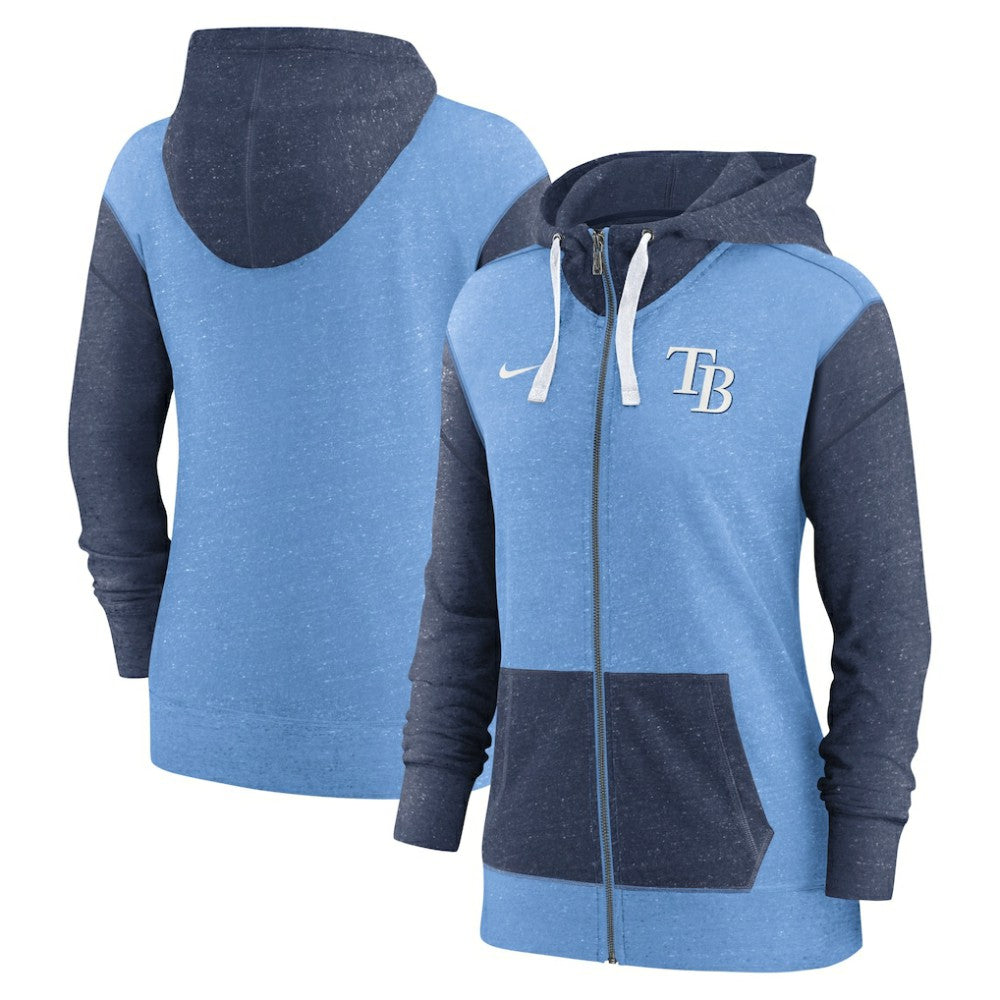 Tampa Bay Rays Women's Full-Zip Hoodie Light Blue | Nike
