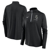 Chicago White Sox Women's Pacer Quarter-Zip Top Black | Nike