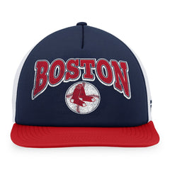 Boston Red Sox Heritage Foam Front Trucker Snapback Hat Navy/Red
