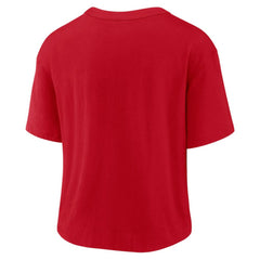 St. Louis Cardinals Women's Line Up High Hip Fashion T-Shirt Red/White | Nike