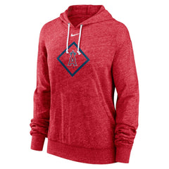 Los Angeles Angels Women's Diamond Icon Gym Vintage Lightweight Hooded Top Red | Nike