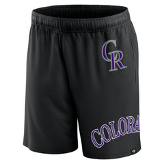 Colorado Rockies Clincher Mesh Shorts Black