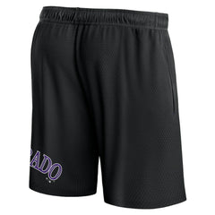Colorado Rockies Clincher Mesh Shorts Black