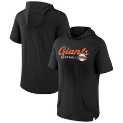San Francisco Giants Offensive Strategy Short Sleeve Pullover Hoodie Black