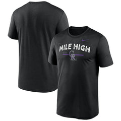 Colorado Rockies Local Legend Practice Performace T-Shirt Black | Nike