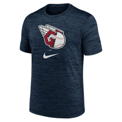 Cleveland Guardians Logo Velocity Performance T-Shirt Navy | Nike