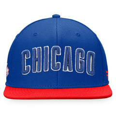 Chicago Cubs Fundamental Two-Tone Fitted Hat Royal/Red