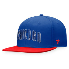 Chicago Cubs Fundamental Two-Tone Fitted Hat Royal/Red