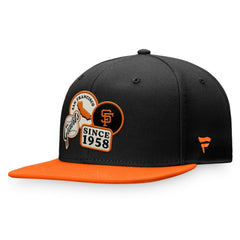 San Francisco Giants Heritage Patch Fitted Hat Black/Orange