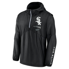 Chicago White Sox Authentic Night Game Performance Half-Zip Windbreaker Black | Nike