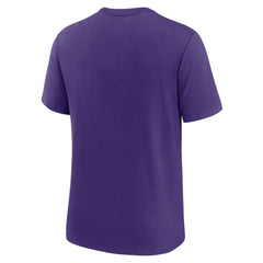 Tampa Bay Rays Rewind Review Slash Tri-Blend T-Shirt Heather Purple | Nike