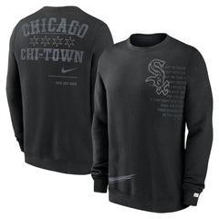 Chicago White Sox Statement Ball Game Fleece Pullover Sweatshirt Black | Nike