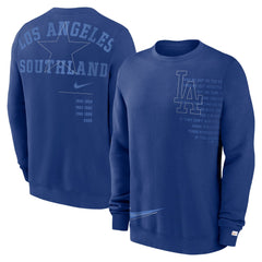 Los Angeles Dodgers Statement Ball Game Fleece Pullover Sweatshirt Royal | Nike