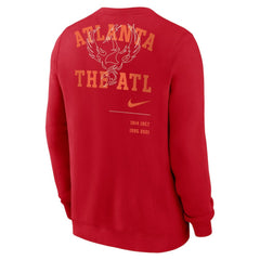 Atlanta Braves Statement Ball Game Fleece Pullover Sweatshirt Red | Nike
