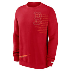 Boston Red Sox Statement Ball Game Fleece Pullover Sweatshirt Red | Nike
