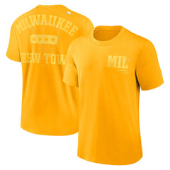 Milwaukee Brewers Statement Game Over T-Shirt Gold | Nike
