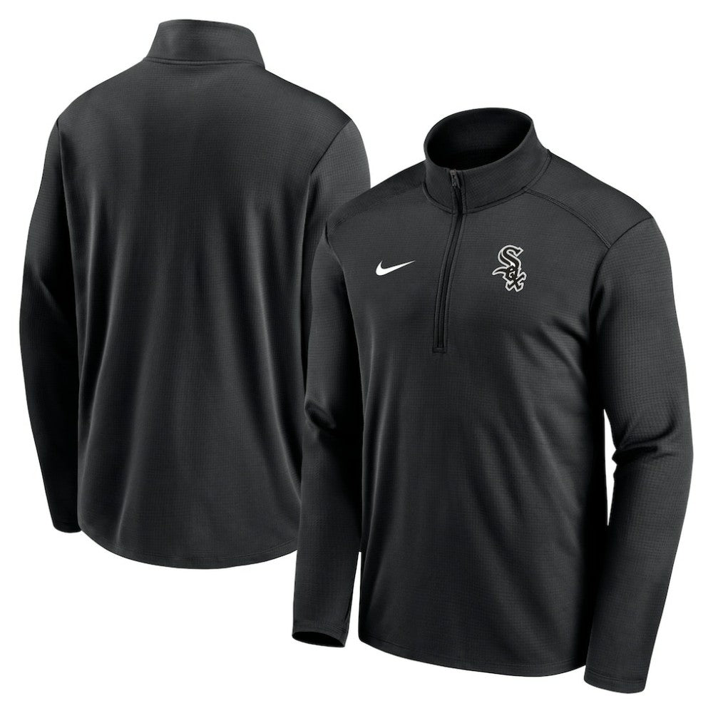 Chicago White Sox Agility Pacer Performance Half-Zip Top Black | Nike