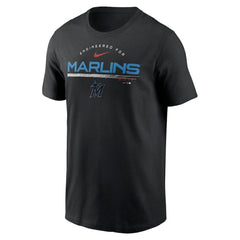 Miami Marlins Team Engineered Performance T-Shirt Black | Nike