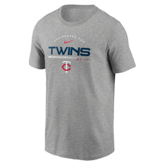 Minnesota Twins Team Engineered Performance T-Shirt Heather Gray | Nike