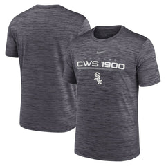 Chicago White Sox Wordmark Velocity Performance T-Shirt Black | Nike