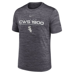 Chicago White Sox Wordmark Velocity Performance T-Shirt Black | Nike