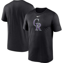 Colorado Rockies Big & Tall Logo Legend Performance T-Shirt Black | Nike