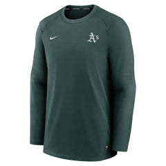 Athletics Authentic Collection Logo Performance Long Sleeve T-Shirt Green | Nike