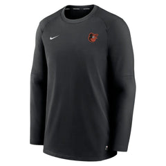 Baltimore Orioles Authentic Collection Logo Performance Long Sleeve T-Shirt Black | Nike