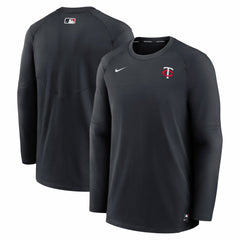 Minnesota Twins Authentic Collection Logo Performance Long Sleeve T-Shirt Navy | Nike
