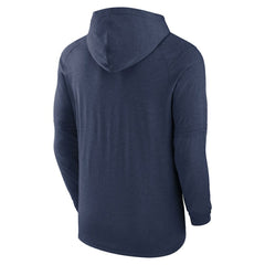 Tampa Bay Rays Authentic Collection Lightweight Dri-FIT Hooded Pullover Heather Navy | Nike