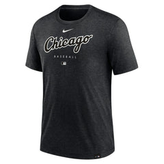 Chicago White Sox Authentic Collection Early Work Tri-Blend Performance T-Shirt Heather Black | Nike