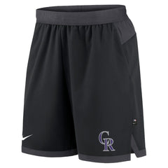 Colorado Rockies Authentic Collection Flex Vent Performance Shorts Black | Nike