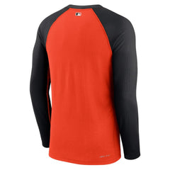 San Francisco Giants Authentic Collection Game Raglan Performance Long Sleeve T-Shirt Orange | Nike
