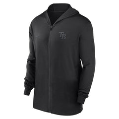 Tampa Bay Rays Authentic Collection Travel Performance Lightweight Full-Zip Hoodie Black | Nike
