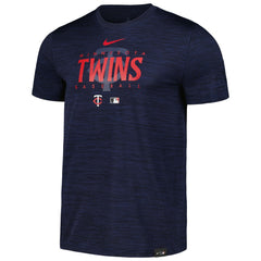 Minnesota Twins Authentic Collection Velocity Performance Practice T-Shirt Navy | Nike