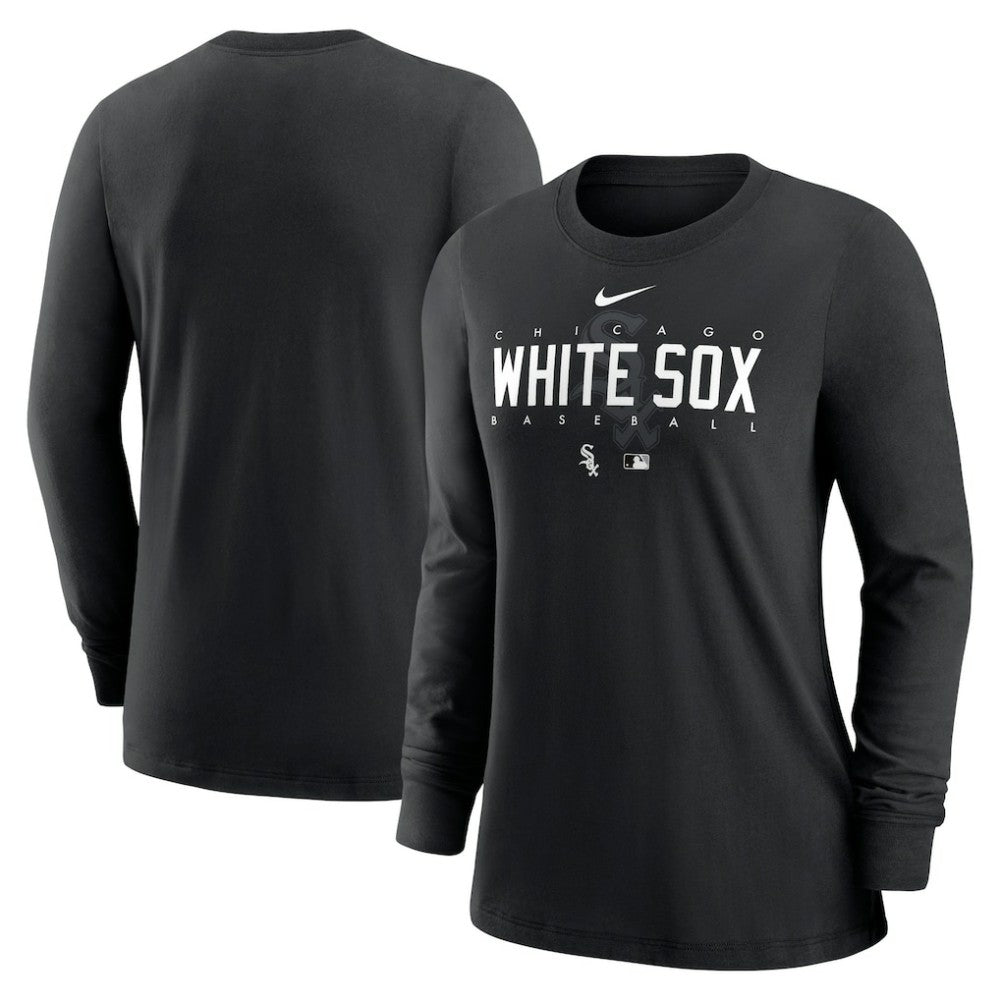 Chicago White Sox Women's Authentic Collection Legend Performance Long Sleeve T-Shirt Black | Nike