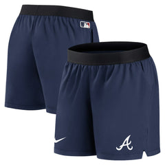 Atlanta Braves Women's Authentic Collection Team Performance Shorts Navy | Nike