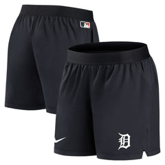 Detroit Tigers Women's Authentic Collection Team Performance Shorts Navy | Nike