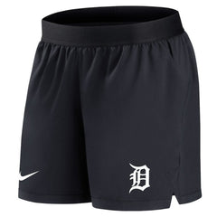Detroit Tigers Women's Authentic Collection Team Performance Shorts Navy | Nike